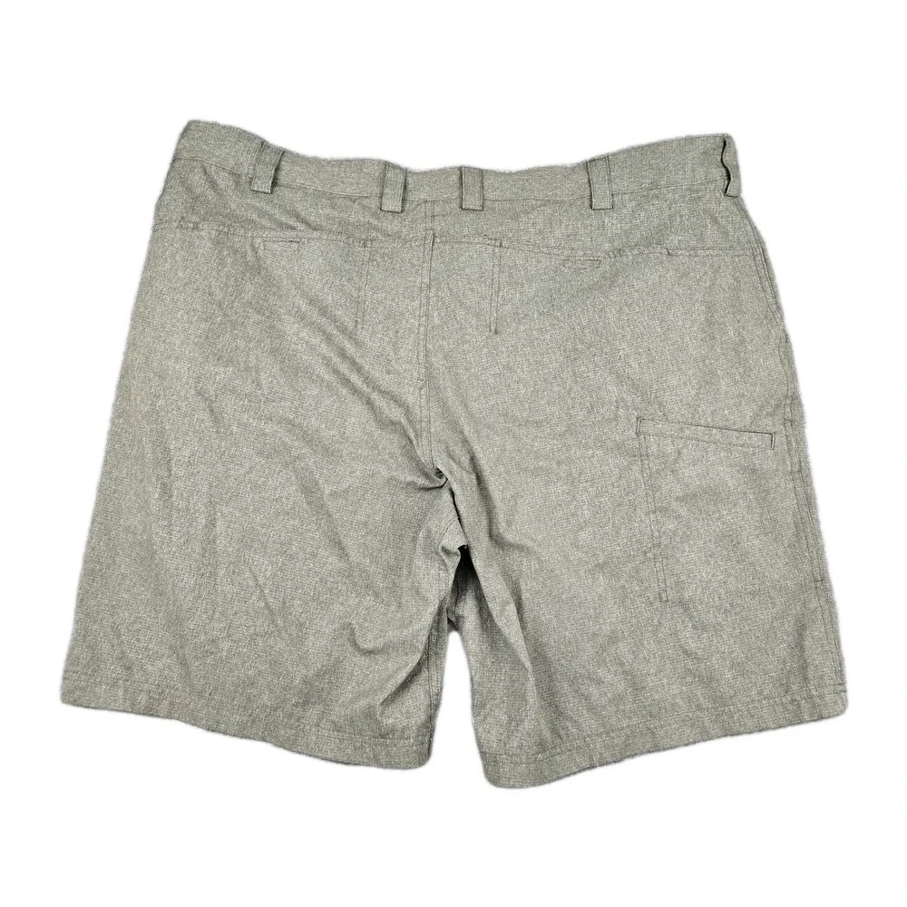 Duluth Trading Co Mens 44 Flex Expedition Nylon‎ Stretch Green Zip Cargo Shorts